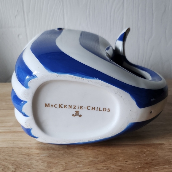 Mackenzie-Childs Big Blue Whale Pitcher - Picture 4 of 7